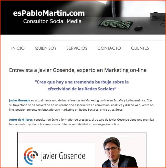 Entrevista Marketing Online Pablo Martín